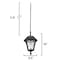Gama Sonic Baytown II Solar Light Outdoor Pendant Chandelier Hanging Light, Black 105BCX01 - alternate 2
